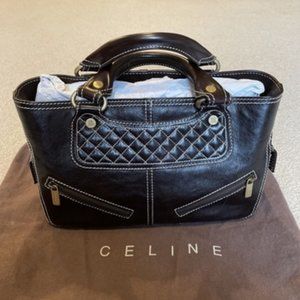 Celine Black Calfskin Handbag/Purse